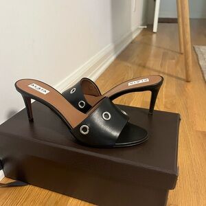 Alaia Oeillets Heel Lambskin Maxi Eyelet - Size 39.5